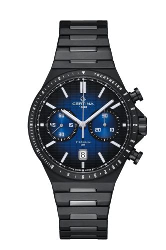 Certina DS-7 Chrono Auto Titanium PVD Blue Gradient