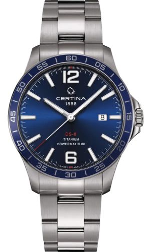 Certina DS-8 Powermatic Titanium Blue Bracelet