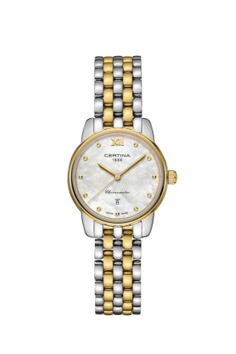 Certina DS-8 Lady Stainless Steel - Yellow Gold MOP Bracelet