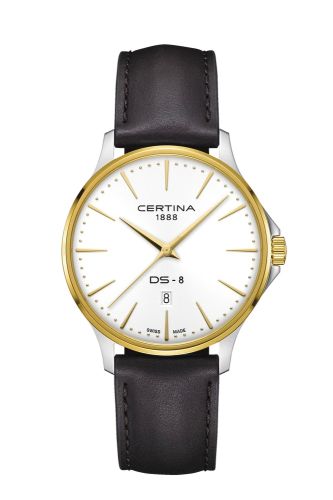 Certina DS-8 Gent Quartz Stainless Steel - Yellow Gold Silver
