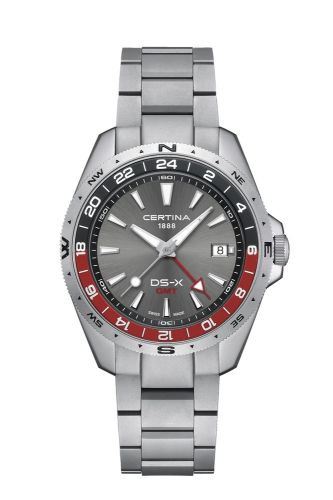 Certina DS-X GMT Stainless Steel Grey Bracelet