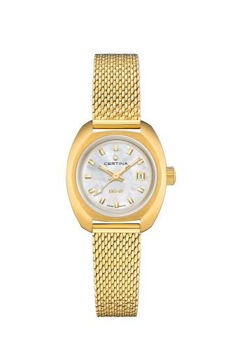 Certina DS-2 Lady Yellow Gold MOP Mesh