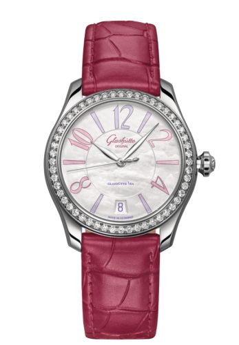 Glashütte Original Lady Serenade Stainless Steel - Diamond MOP Alligator - Folding