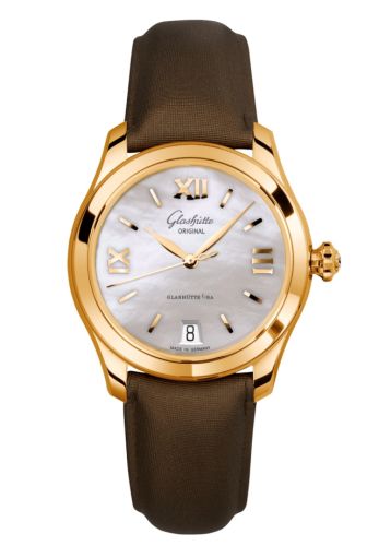 Glashütte Original Lady Serenade Rose Gold MOP Calf - Pin