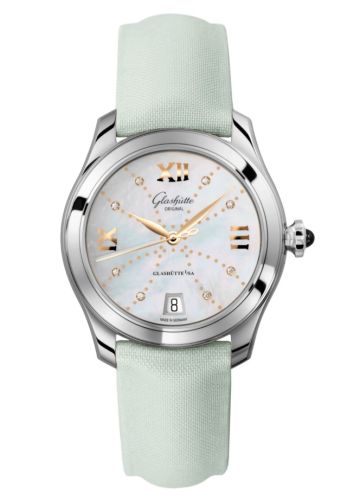 Glashütte Original Lady Serenade Stainless Steel MOP - Index Line Satin - Folding