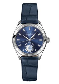 Glashütte Original Lady Serenade Luna Stainless Steel Blue