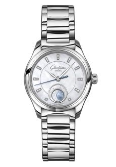 Glashütte Original Lady Serenade Luna Stainless Steel MOP Bracelet