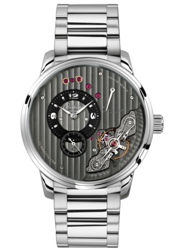 Glashütte Original PanoInverse Stainless Steel Black Bracelet