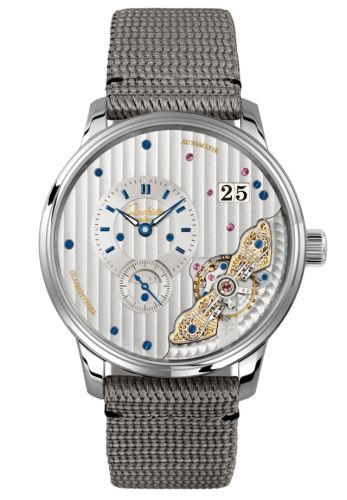Glashütte Original PanoMaticInverse Stainless Steel Silver Synthetic