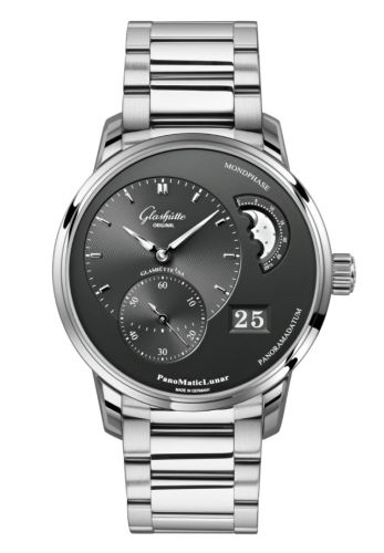 Glashütte Original PanoMatic Lunar Stainless Steel Grey Bracelet