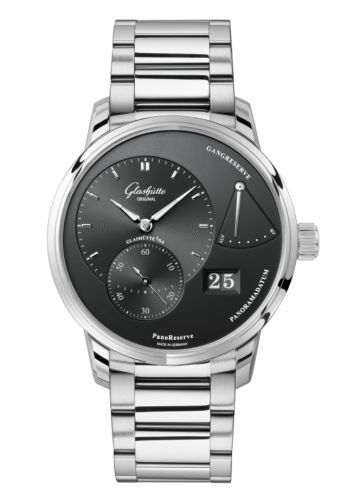 Glashütte Original PanoReserve Stainless Steel Grey Bracelet