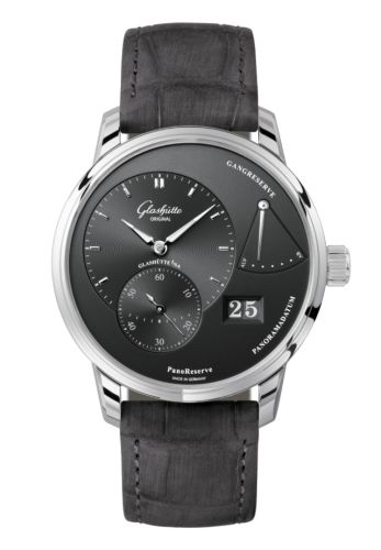 Glashütte Original PanoReserve Stainless Steel Grey Nubuck - Folding