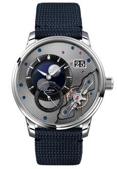 Glashütte Original PanoLunarInverse Platinum Black Synthetic - Folding