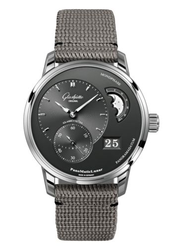 Glashütte Original PanoMatic Lunar Stainless Steel Grey Synthetic