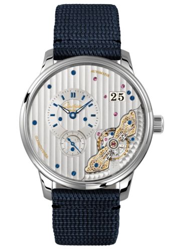 Glashütte Original PanoMaticInverse Stainless Steel Silver Synthetic