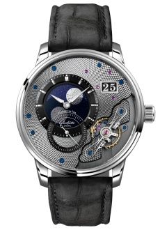 Glashütte Original PanoLunarInverse Platinum Black Nubuck - Folding