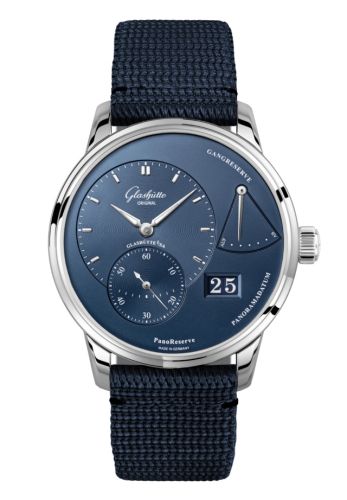 Glashütte Original PanoReserve Stainless Steel Blue Synthetic