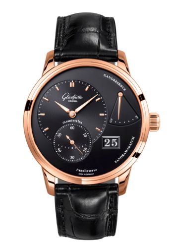 Glashütte Original PanoReserve Red Gold Black Alligator - Folding