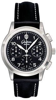 Glashütte Original Senator Chronograph Date Stainless Steel Black