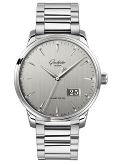 Glashütte Original Senator Excellence Panorama Date Stainless Steel Grey Bracelet