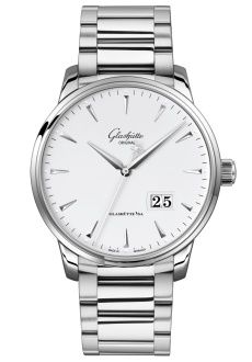 Glashütte Original Senator Excellence Panorama Date Stainless Steel White Bracelet