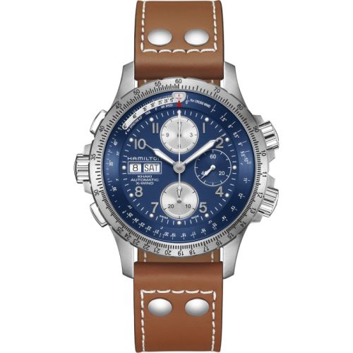 Hamilton Khaki Aviation X-Wind Stainless Steel Blue