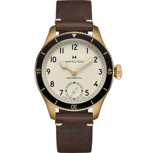 Hamilton Khaki Aviation Khaki Aviation Pilot Pioneer Mechanical 43 Bronze White