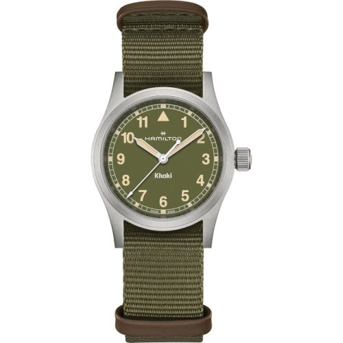 Hamilton Khaki Field Quartz 33 Stainless Steel Green