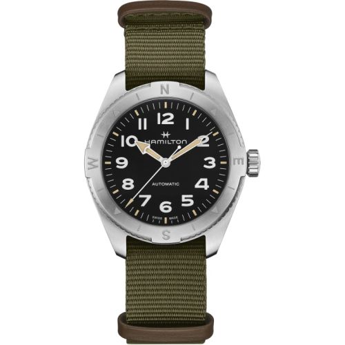 Hamilton Khaki Field Expedition 41 Stainless Steel Black NATO
