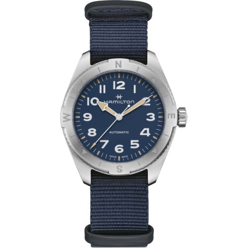 Hamilton Khaki Field Expedition 41 Stainless Steel Blue NATO