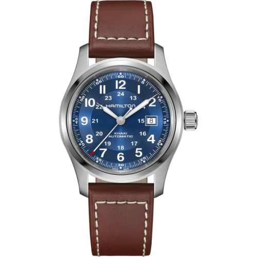 Hamilton Khaki Field Auto 42 Stainless Steel Blue