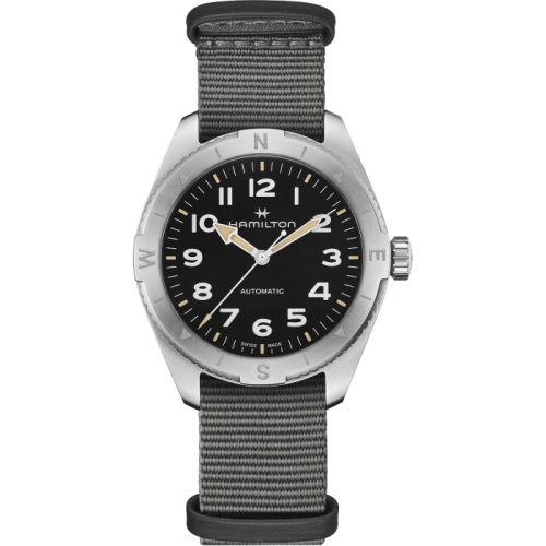 Hamilton Khaki Field Expedition 41 Stainless Steel Black NATO