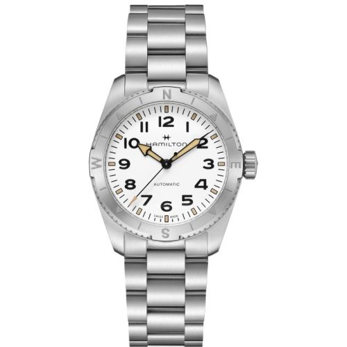 Hamilton Khaki Field Expedition 37 Stainless Steel White Bracelet