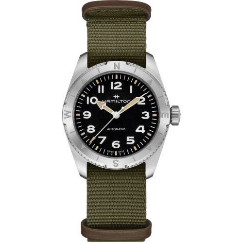 Hamilton Khaki Field Expedition 37 Stainless Steel Black NATO