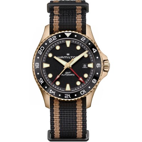 Hamilton Khaki Navy Scuba Automatic GMT 43 Bronze Black