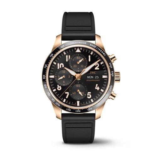 IWC Pilot's Watch Performance Chronograph Red Gold Black