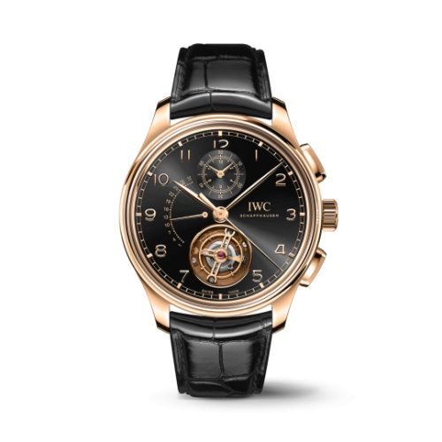 IWC Portugieser Tourbillon Rétrograde Chronograph Armor Gold Black