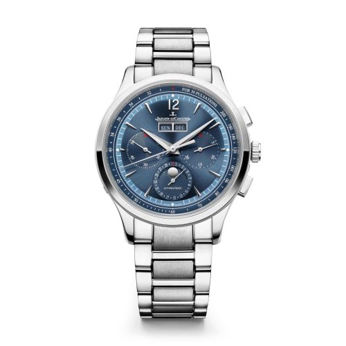 Jaeger-LeCoultre Master Control Chronograph Calendar Stainless Steel Blue Strap + Bracelet