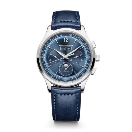 Jaeger-LeCoultre Master Control Chronograph Calendar Stainless Steel Blue