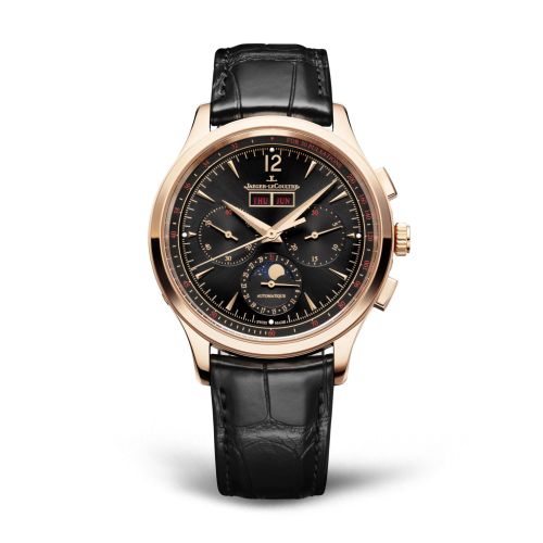 Jaeger-LeCoultre Master Control Chronograph Calendar Pink Gold Black Alligator