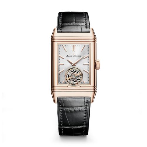 Jaeger-LeCoultre Reverso Tribute Duoface Tourbillon Pink Gold Silver