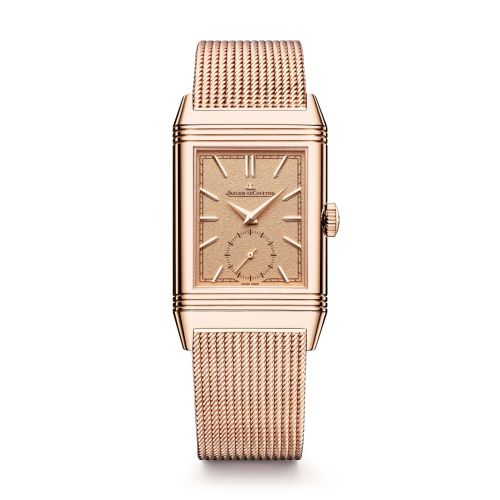 Jaeger-LeCoultre Reverso Tribute Monoface Small Seconds Pink Gold Pink Mesh