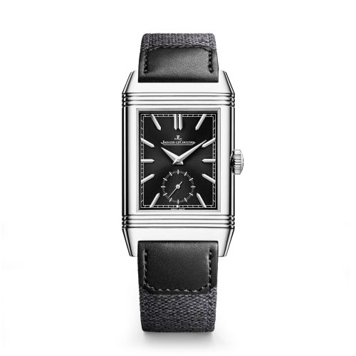Jaeger-LeCoultre Reverso Tribute Duoface Stainless Steel Black Fagliano
