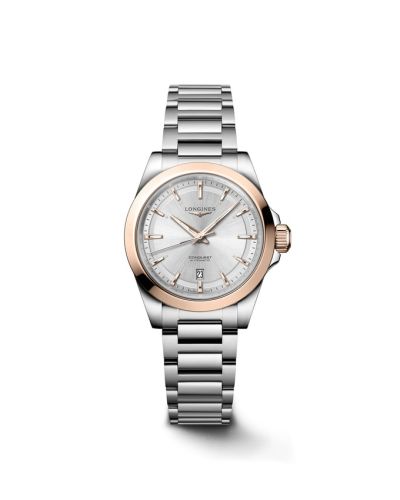 Longines Conquest 30 Stainless Steel - Pink Gold Silver Bracelet