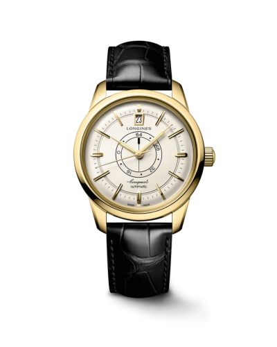 Longines Conquest Heritage Power Reserve 38 Yellow Gold Silver