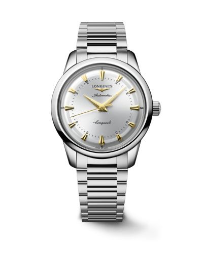 Longines Conquest Heritage 40 Stainless Steel Silver Bracelet