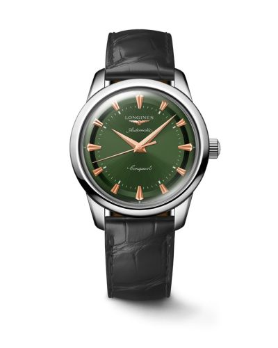 Longines Conquest Heritage 40 Stainless Steel Green