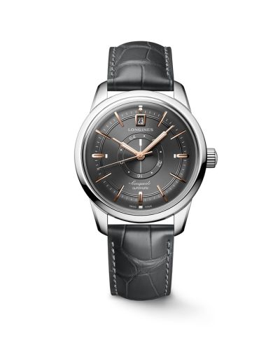 Longines Conquest Heritage Power Reserve 38 Stainless Steel Grey