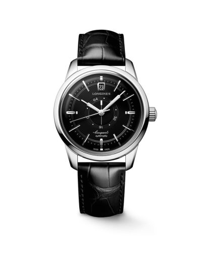 Longines Conquest Heritage Power Reserve 38 Stainless Steel Black