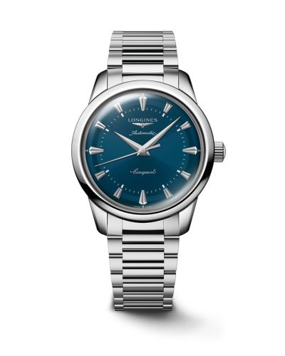 Longines Conquest Heritage 40 Stainless Steel Blue Bracelet
